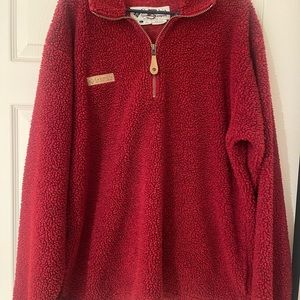 Columbia Red Fleece Pullover
